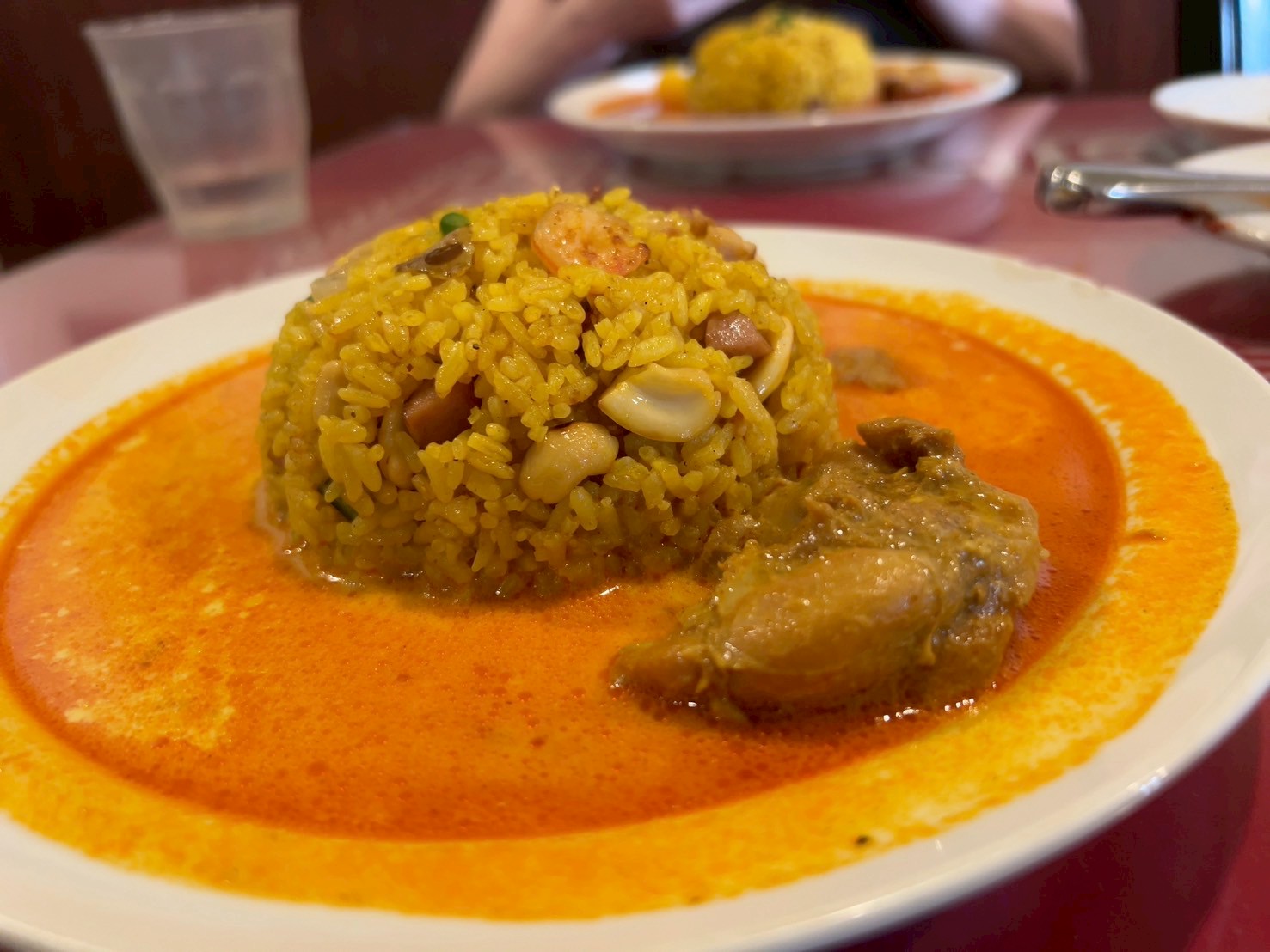 スリランカくまもと2ndのドライカレー。筆者撮影。